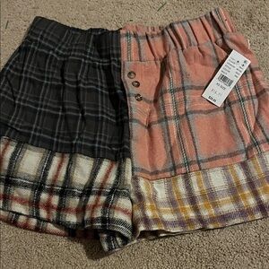 Plaid Patchwork Shorts from pacsun